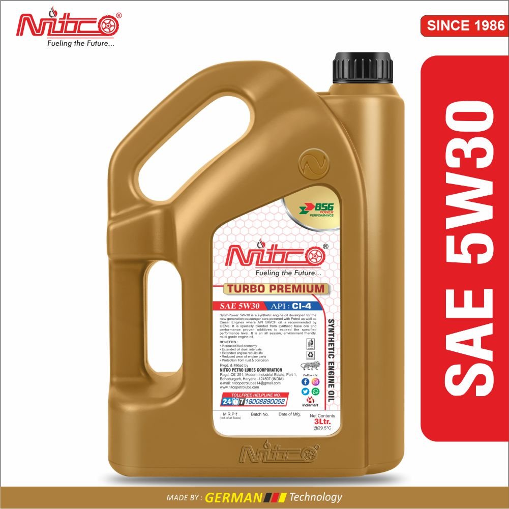 Nitco 5w30 Car Engine Oil Manufacturer