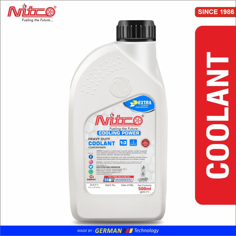 NITCO Blue Coolant Oil for Radiator Manufacturers in Delhi, India